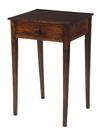 Appraisal: LAMP STAND - Country Hepplewhite period mahogany single drawer lamp