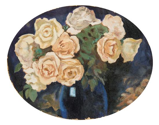 Appraisal: Sale Lot Alfons Karpinski Polish - Still Life with Roses