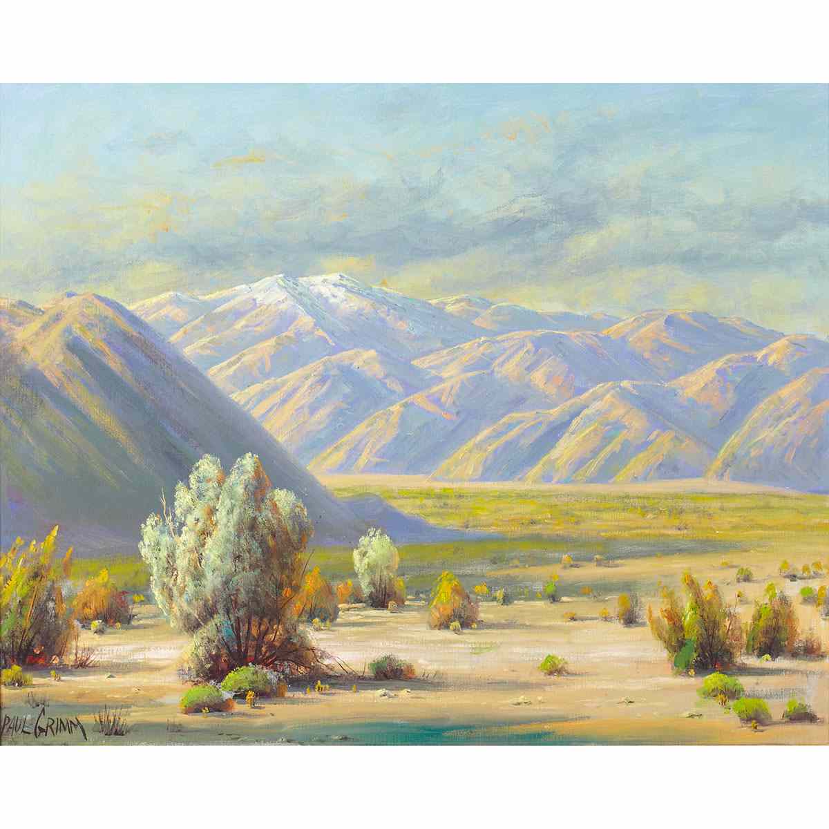 Appraisal: Paul Grimm - American NEATH SAN GORGONIO Oil on canvas