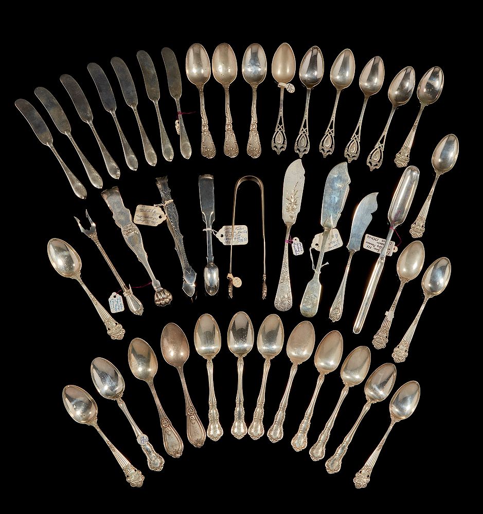 Appraisal: Assorted Sterling Silver Flatware Assorted sterling silver flatware comprising two