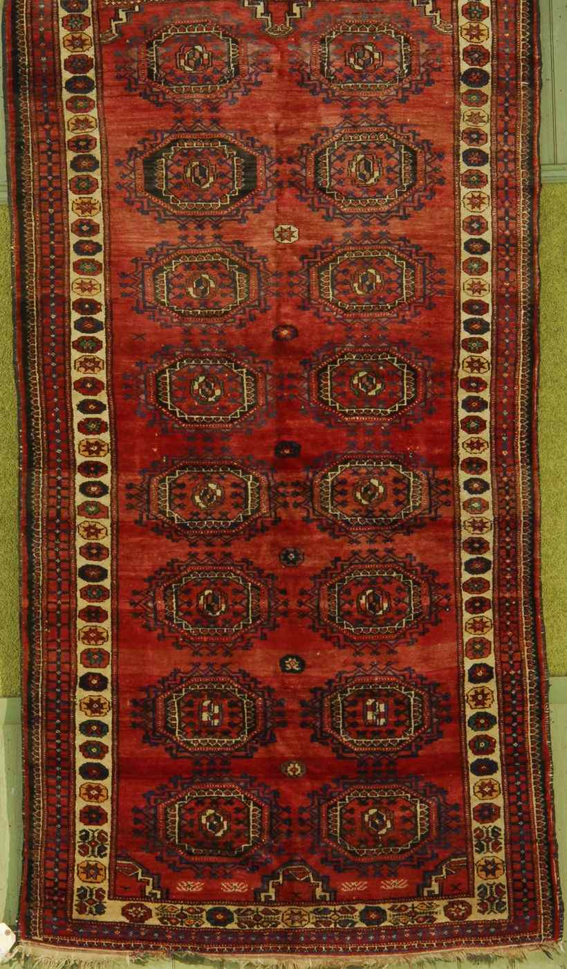 Appraisal: ORIENTAL RUG BOKHARA ' x ' '' Two columns of