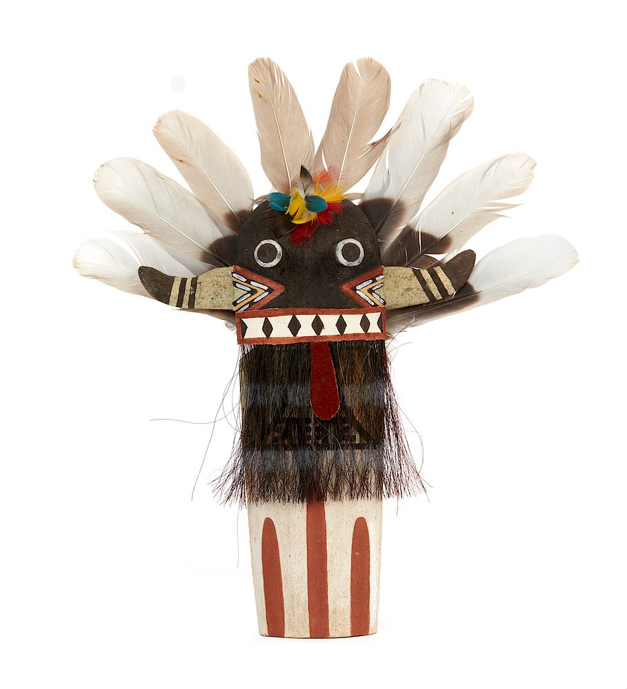 Appraisal: Hopi Broad-Faced Kachina Wuyak-Kuita Jerel Quamahongnewa Hopi Broad-Faced Kachina Wuyak-Kuita