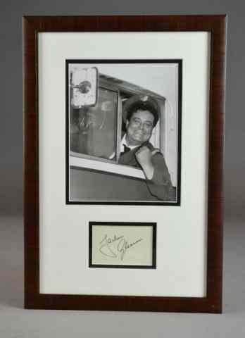 Appraisal: JACKIE GLEASON AUTOGRAPHB W photo of Mr Gleason '' x