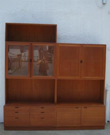 Appraisal: Danish Modern China Book Cabinets Midcentury From a Larchmont home