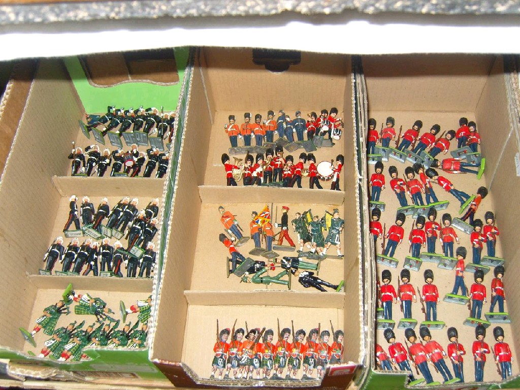 Appraisal: A quantity of Britains Deetail and other model soldiers with