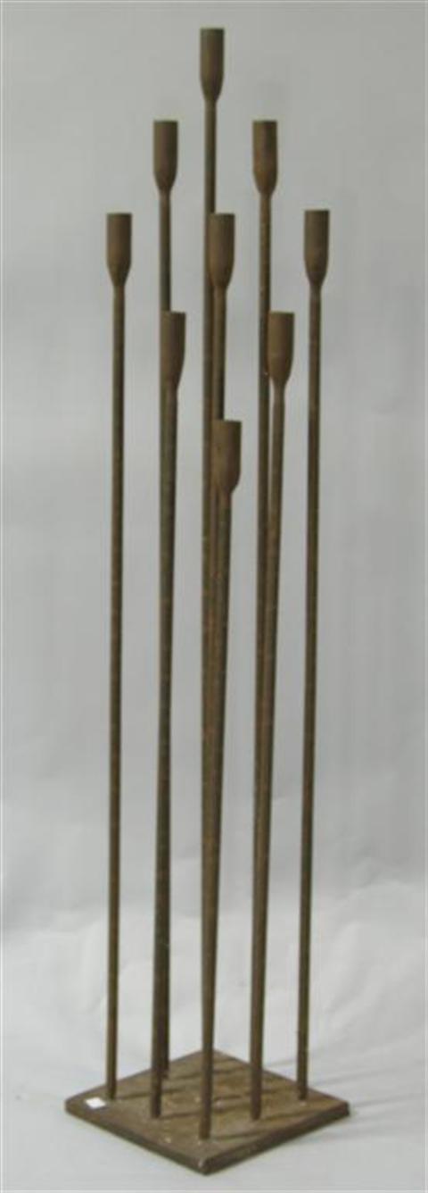 Appraisal: NINE LIGHT CANDLESTAND With three graduated rows of candle holders