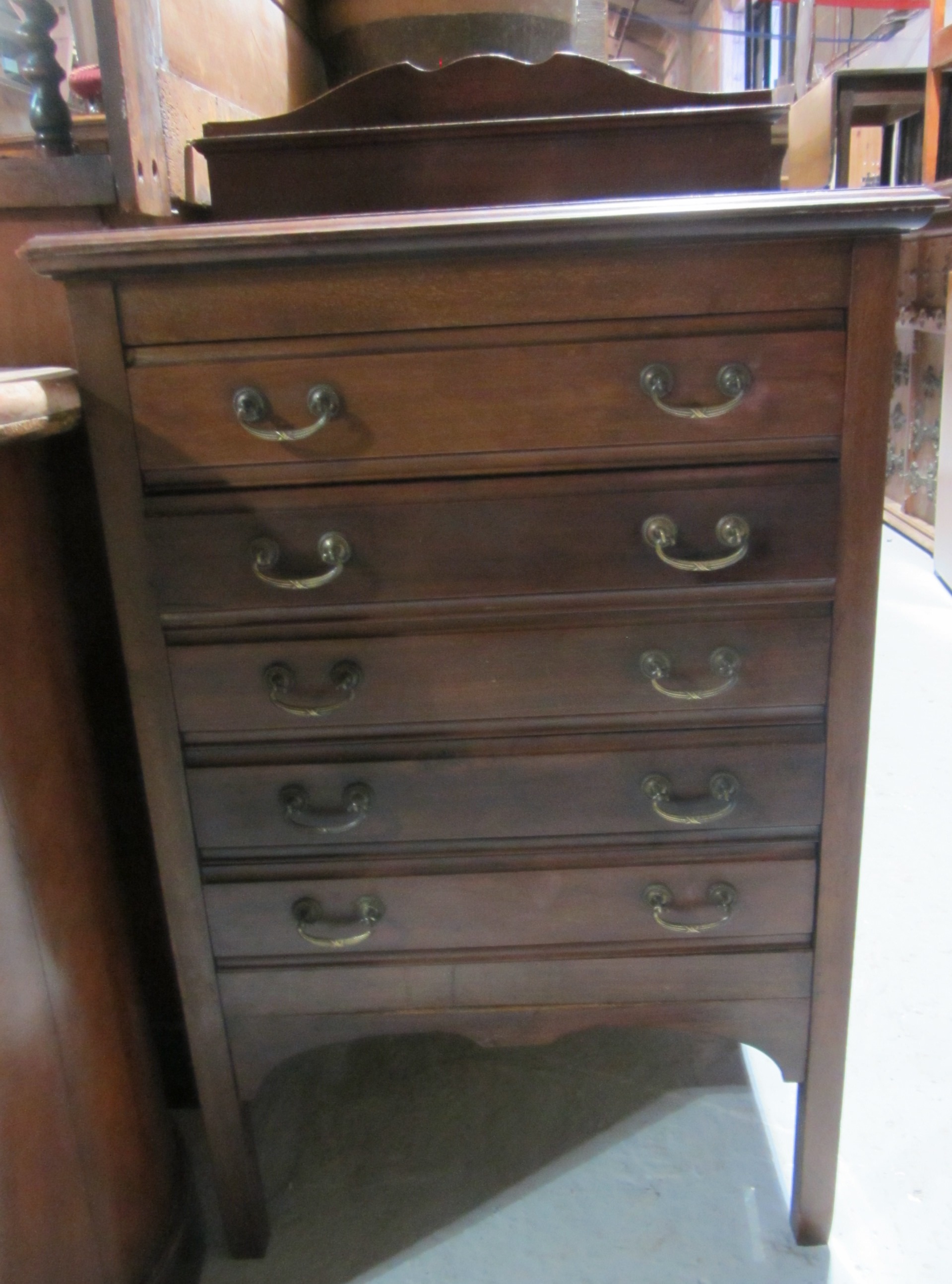 Appraisal: A mahogany music cabinet