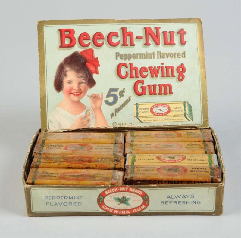 Appraisal: Early Beech-Nut Chewing Gum Vendor Box This Beech-Nut gum box