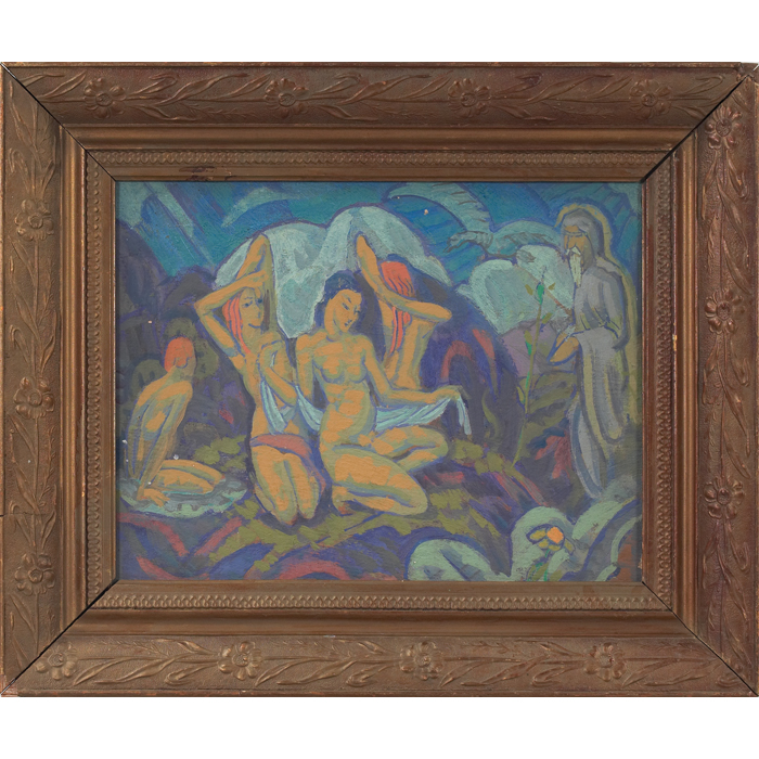 Appraisal: Paul Kauvar Smith American - Nudes c oil on board