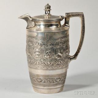 Appraisal: Victorian Scottish Sterling Silver Ewer Glasgow - maker's mark JR