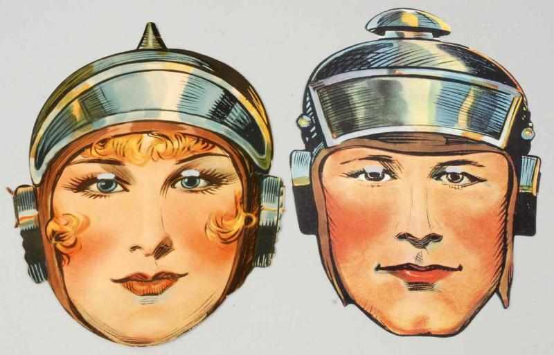 Appraisal: Buck Rogers Wilma Deering Masks Description Made by Einson-Freeman Company