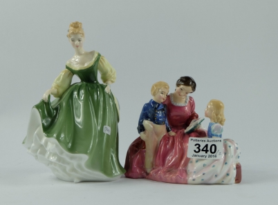 Appraisal: Royal Doulton figures Bedtime Story HN and Fair Lady HN