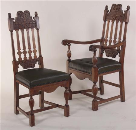 Appraisal: A set of ten late th early th century Gothic