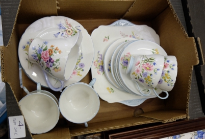 Appraisal: A Shelley China Tea set in the wild flowers design