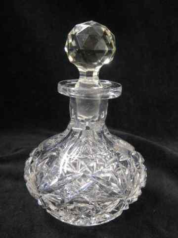 Appraisal: Hawkes Cut Glass Perfume Bottle brilliant period '' signed