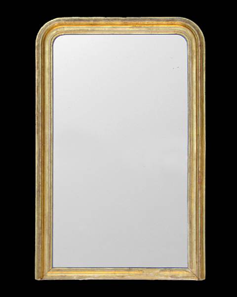 Appraisal: A Napoleon III giltwood pier mirror mid th century third