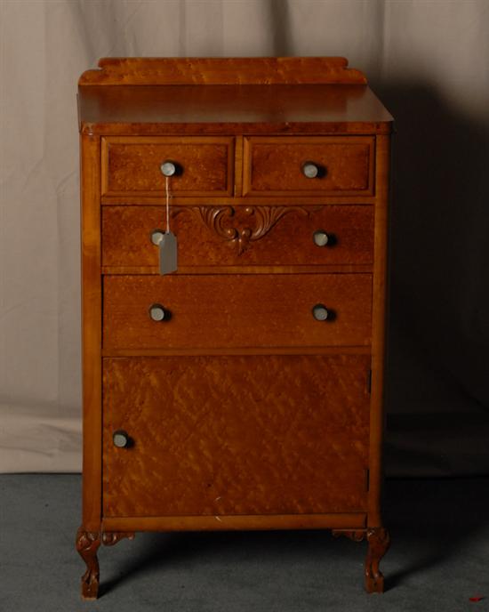 Appraisal: Maple Side Table drawers over single drawer H W D