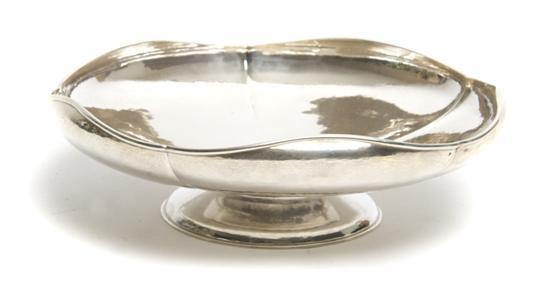 Appraisal: n American Sterling Silver Footed Bowl Kalo the lobed body