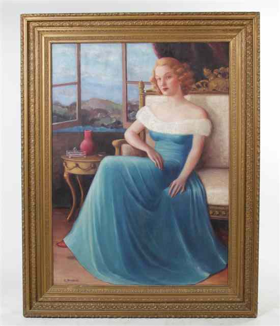 Appraisal: Eleanore Johnson Driskell American th century Portrait of Elizabeth Brown