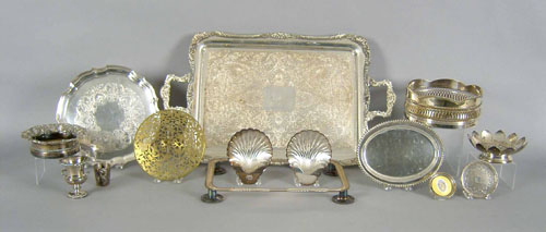 Appraisal: Group of silver plate