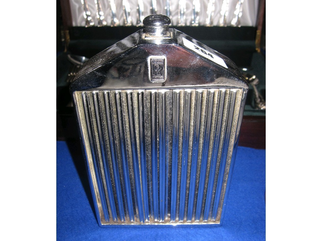 Appraisal: Spirit decanter modelled as a Rolls Royce car radiator