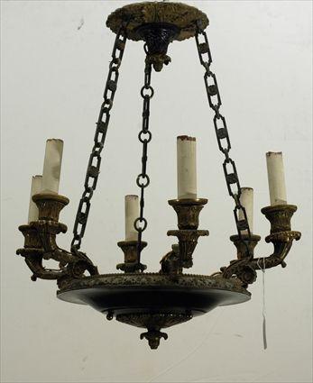 Appraisal: Small Bronze Chandelier