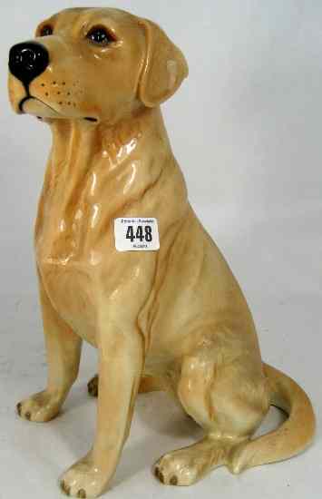 Appraisal: Beswick Fireside Seated Golden Labrador small fir Crack to base