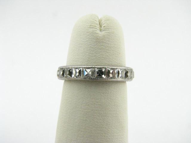 Appraisal: Tiffany vintage 's platinum diamond ring engraved A B Sept