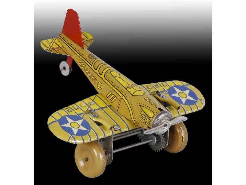 Appraisal: Tin Marx Sparkling Airplane Toy w Original Box Description Wind-up