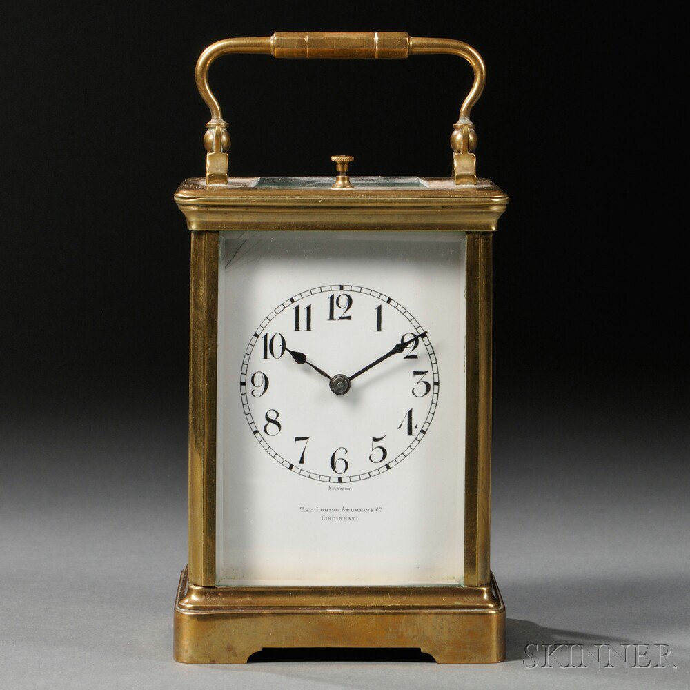 Appraisal: Carriage Clock Retailed by The Loring Andrews Co France brass