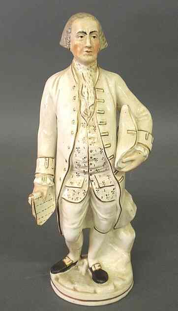 Appraisal: Staffordshire figure of George Washington c h