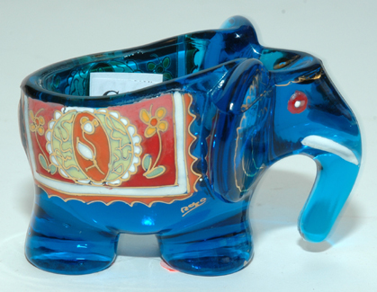 Appraisal: MOSER ART GLASS ELEPHANT