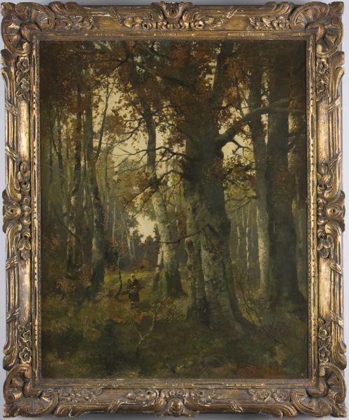 Appraisal: G Bruyere French early th c The Wood oil on