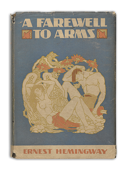 Appraisal: INSCRIBED HEMINGWAY ERNEST A Farewell to Arms vo black cloth