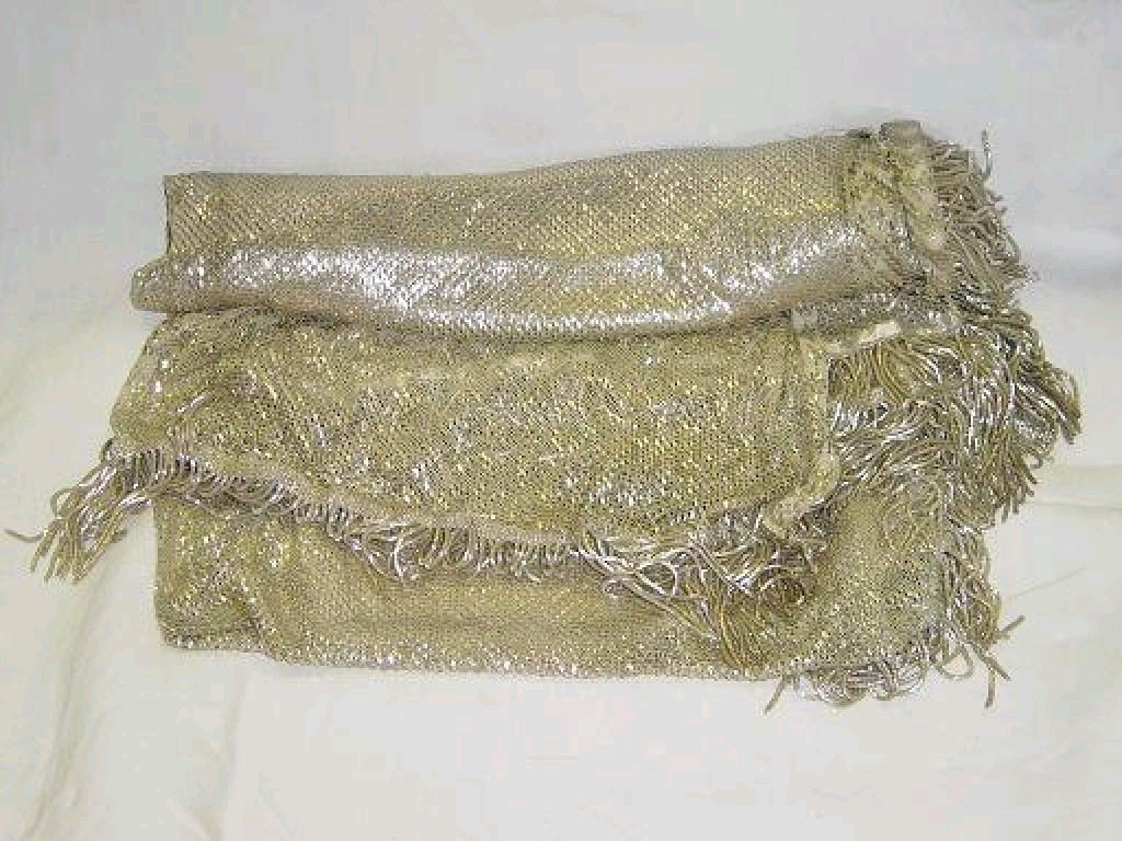 Appraisal: A large good quality heavy silver altar cloth