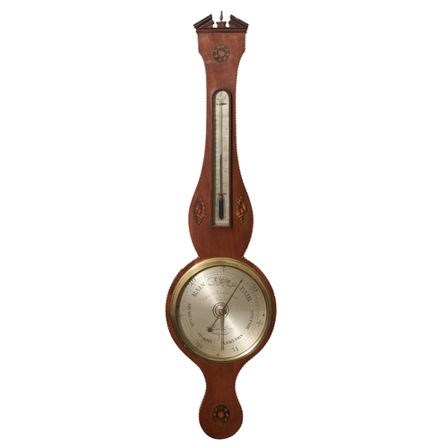 Appraisal: An early Victorian mahogany barometer A Corti Holbn Hill Fecit