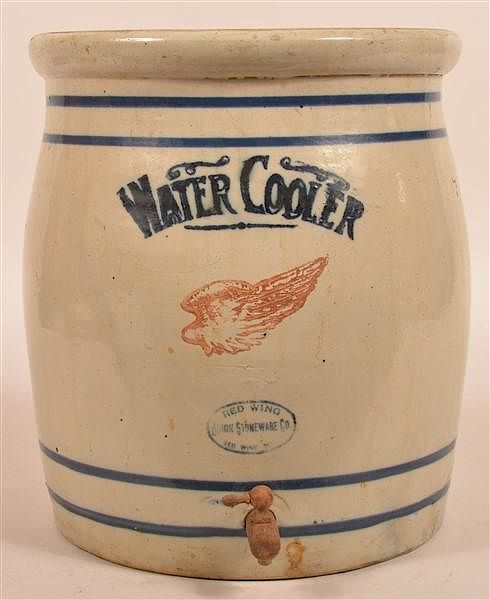 Appraisal: Red Wing Union Stoneware Gal Water Cooler Red Wing Union