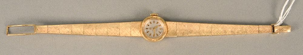 Appraisal: Omega karat gold ladies wristwatch with karat gold bracelet lg