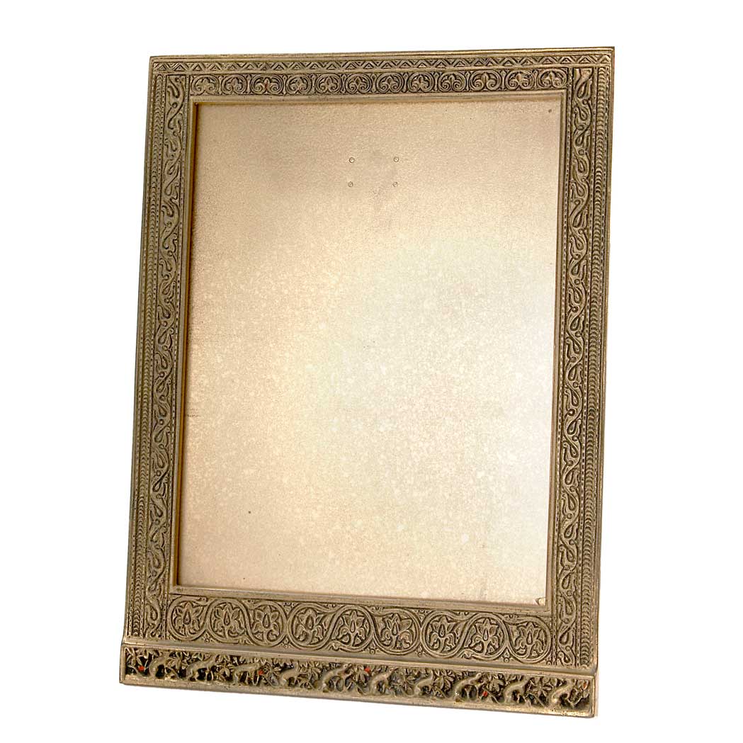 Appraisal: Tiffany Studios Gilt-Bronze Photograph Frame In the Venetian pattern of