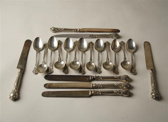 Appraisal: Twenty Pieces of Chantilly Sterling Flatware by Gorham to include