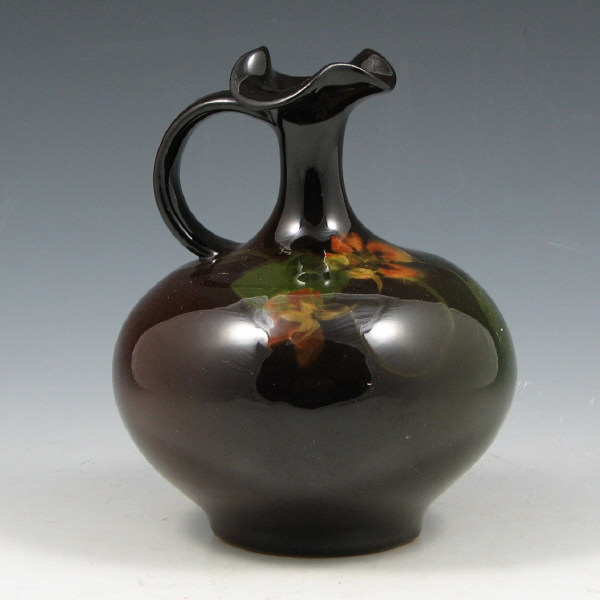 Appraisal: Weller Louwelsa trefoil ewer artist signed EA by Elizabeth Ayers