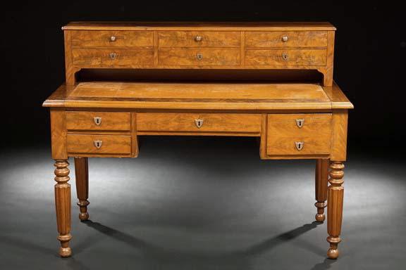 Appraisal: Louis Philippe Mahogany Desk mid- th century and later the