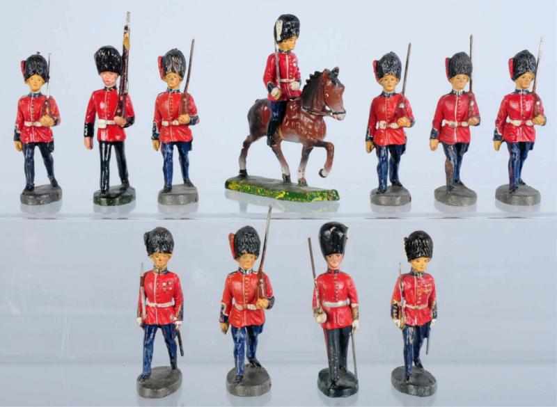 Appraisal: Elastolin Others cm Lot of British Guards Includes pieces with