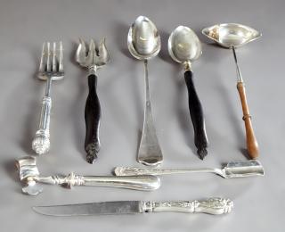 Appraisal: Group of Six Silverplated Serving Pieces th c consisting of