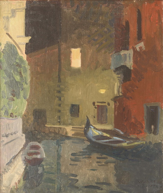 Appraisal: Walter J Bayes British - Venice by nightsigned lower right