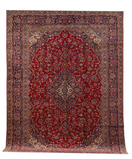 Appraisal: Persian Kashan Carpet ' x '