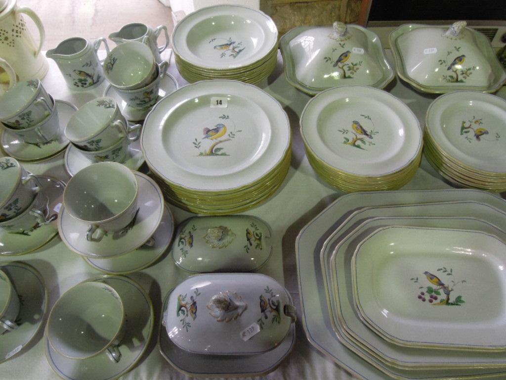 Appraisal: An extensive collection of Copeland Spode Queen's Bird pattern dinnerwares