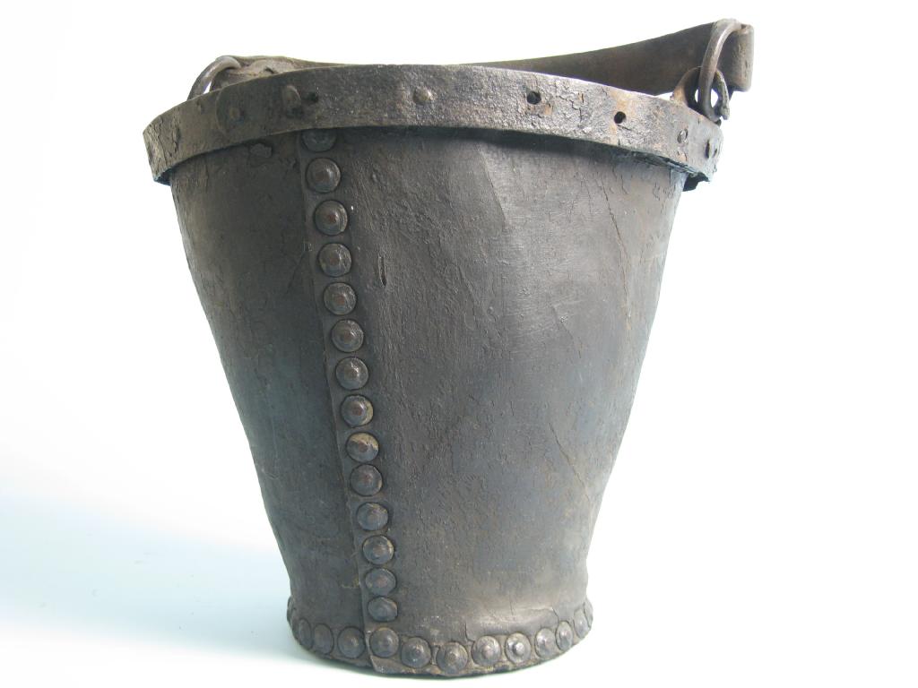 Appraisal: An early leather Fire Bucket