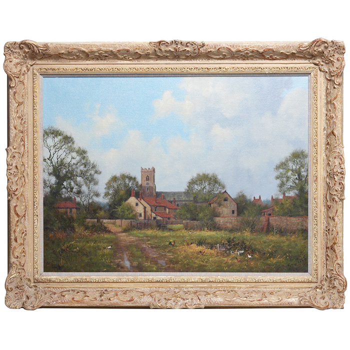 Appraisal: James Wright Scottish th century Country Estate oil canvas x