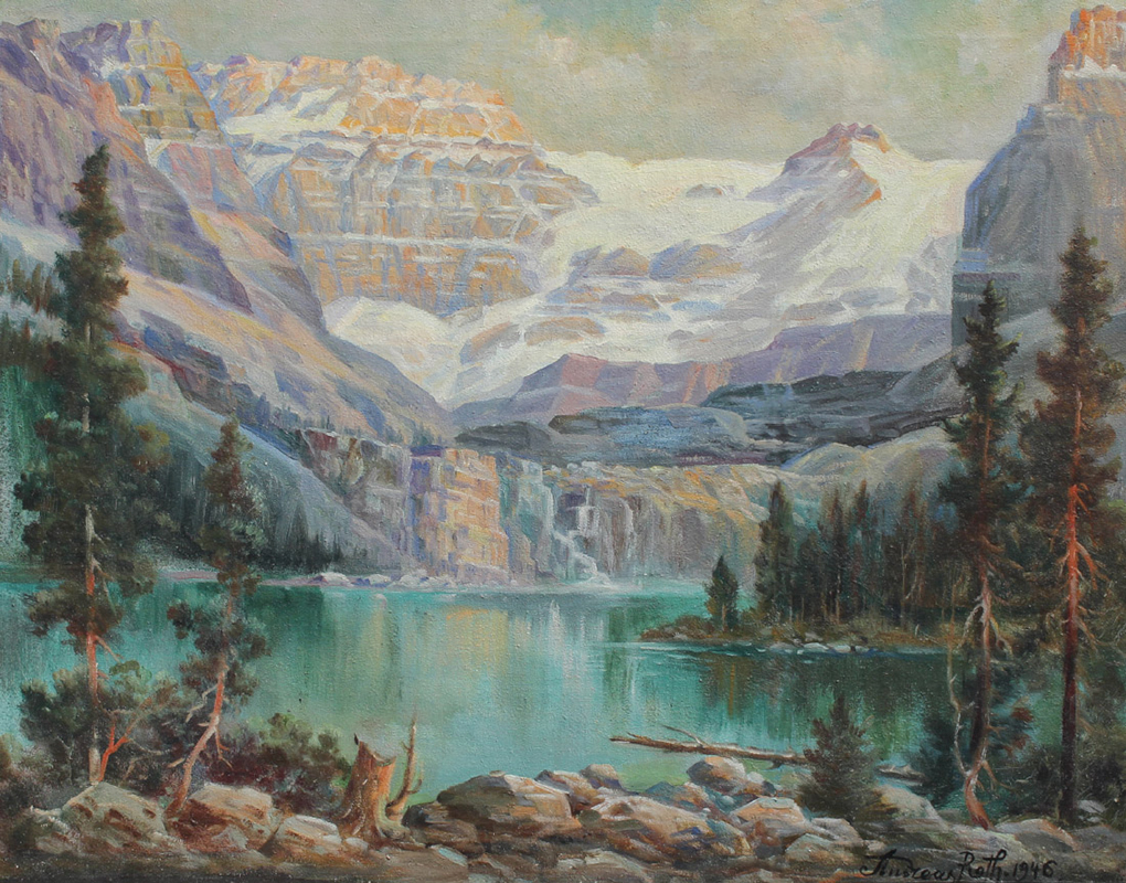 Appraisal: ROTH Andreas American - ''Lake O'Hara - Canada'' Valley of